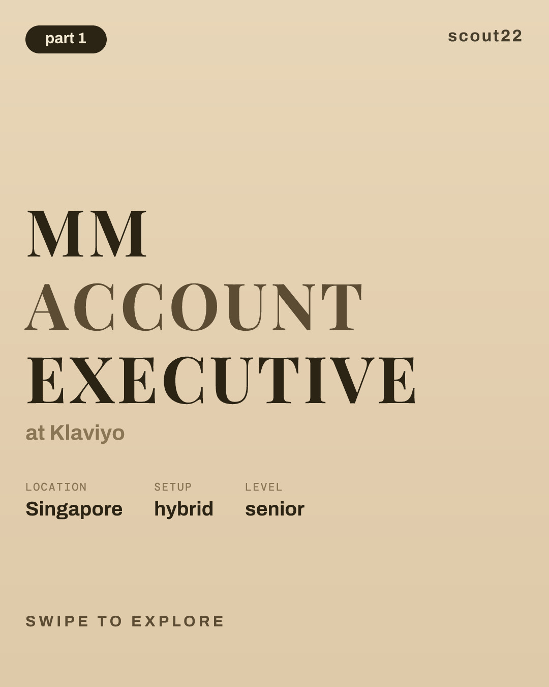 MM Account Executive at Klaviyo