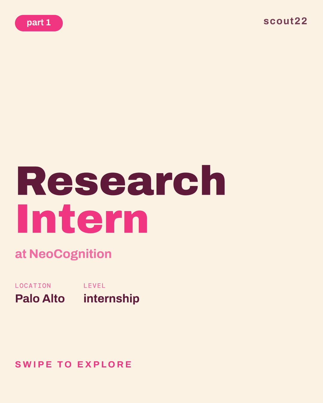 Research Intern at NeoCognition