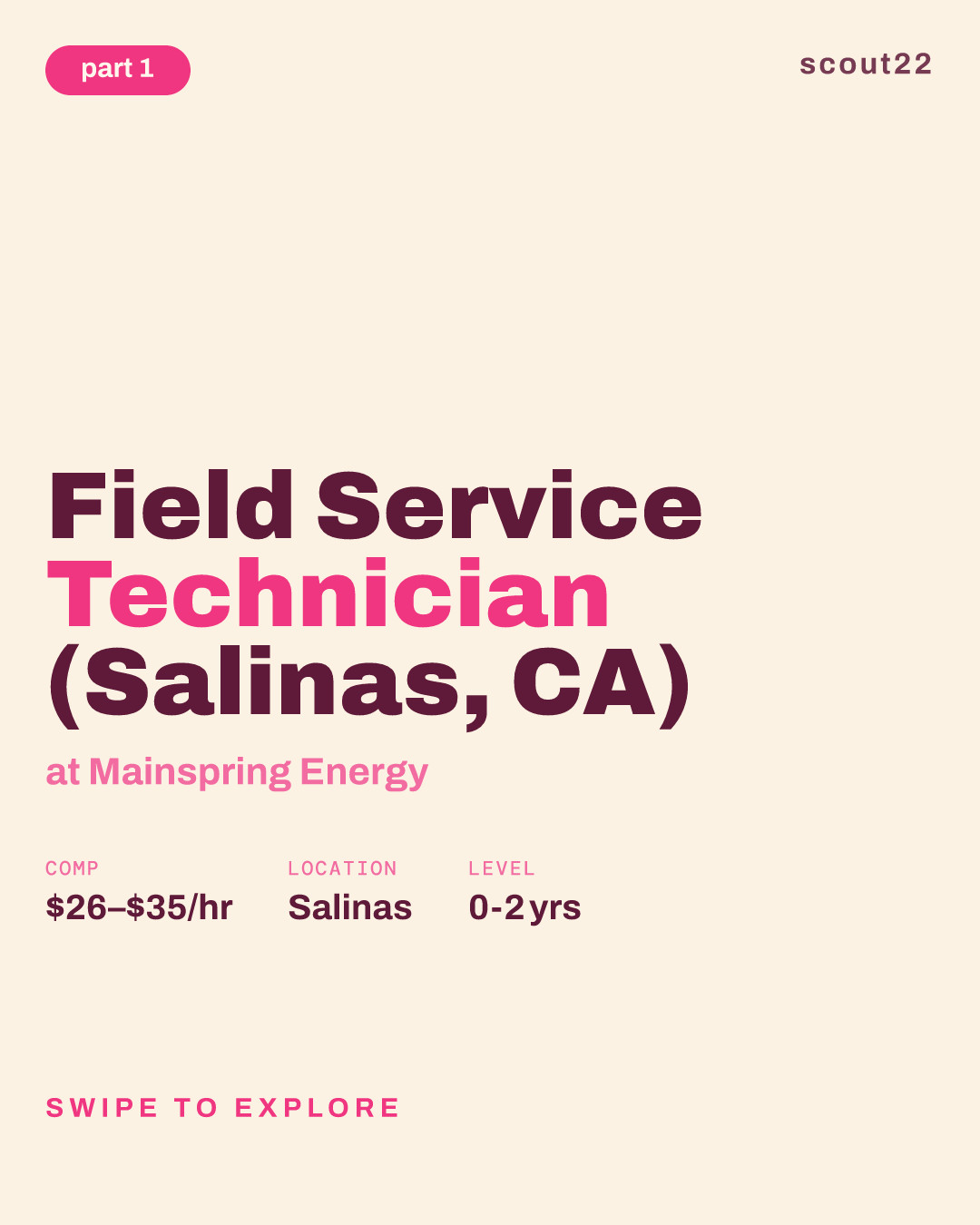Field Service Technician (Salinas, CA) at Mainspring Energy