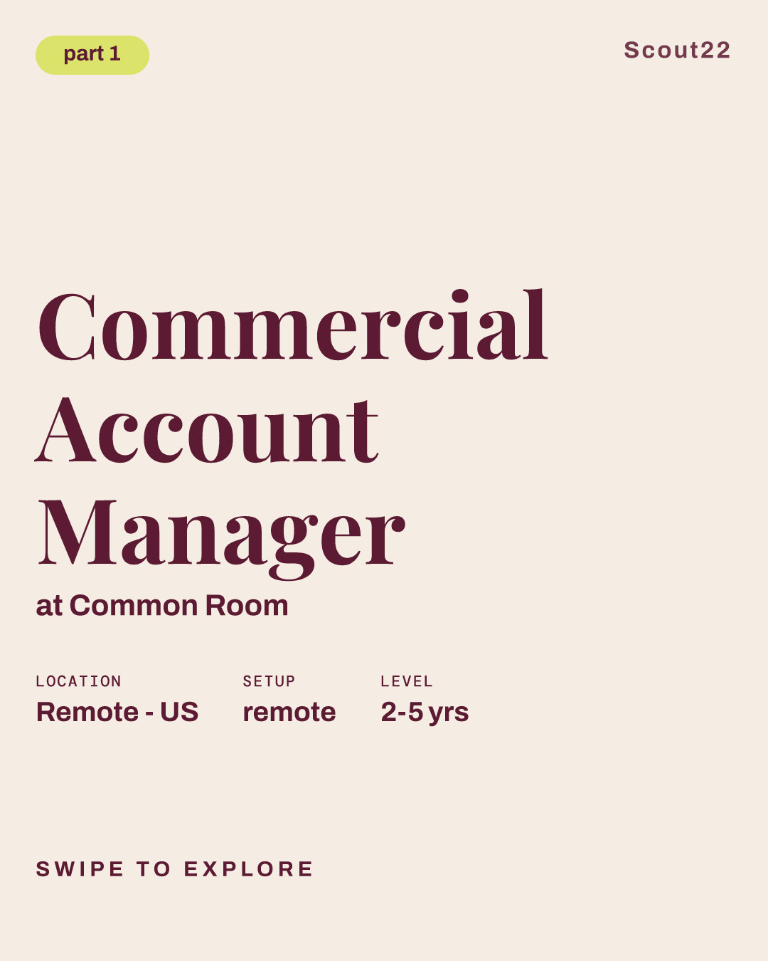 Commercial Account Manager at Common Room