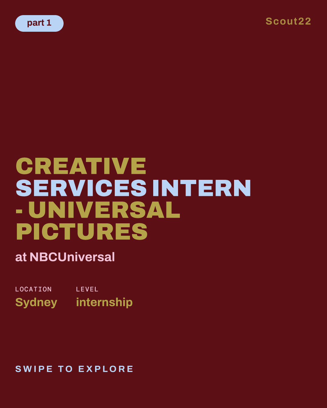 Creative Services Intern - Universal Pictures at NBCUniversal