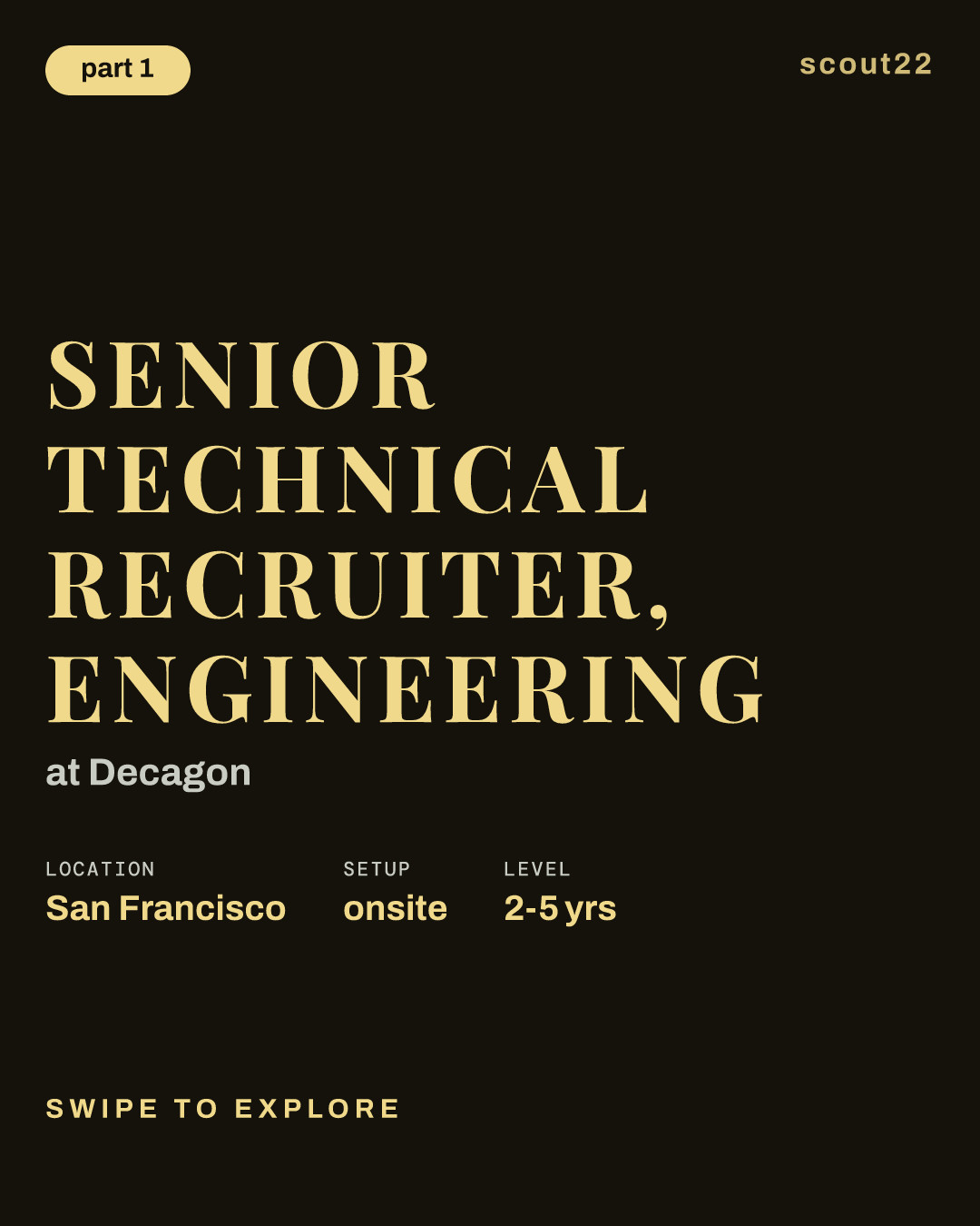 Senior Technical Recruiter, Engineering at Decagon