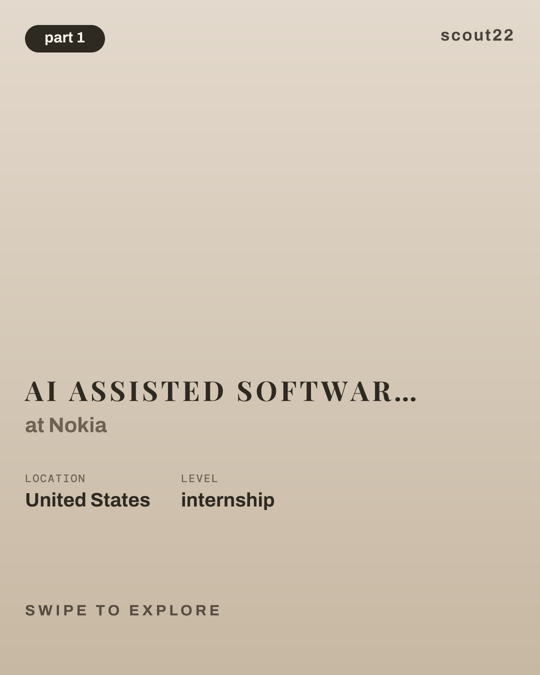 AI Assisted Software Development Co-op at Nokia