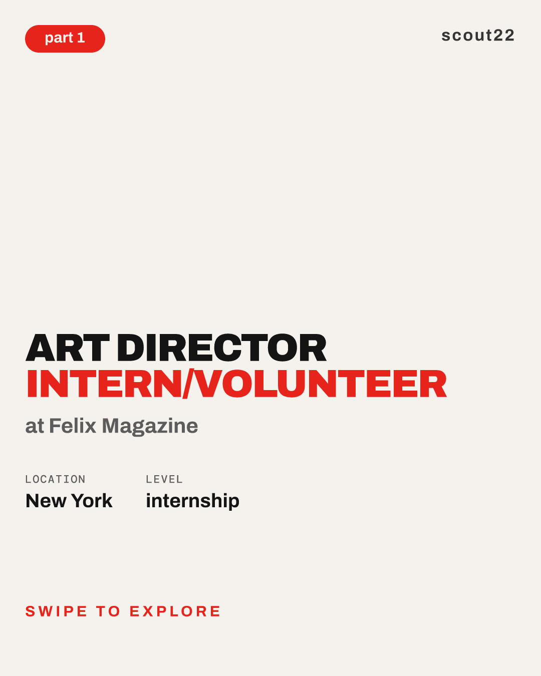 Art Director Intern/Volunteer at Felix Magazine