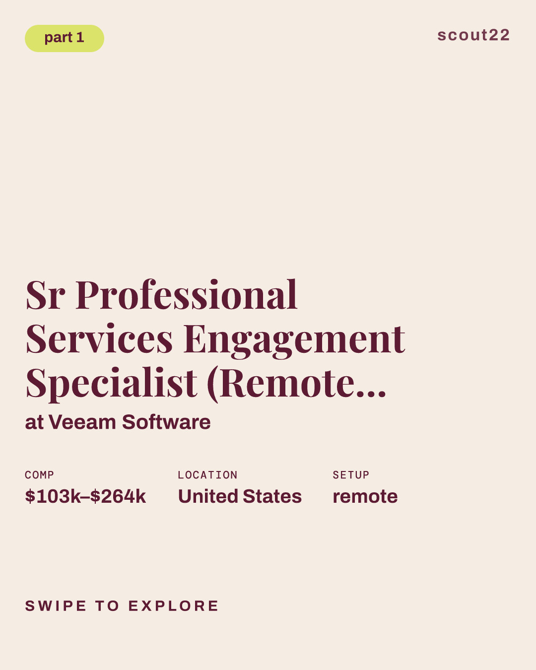 Sr Professional Services Engagement Specialist (Remote: US) at Veeam Software