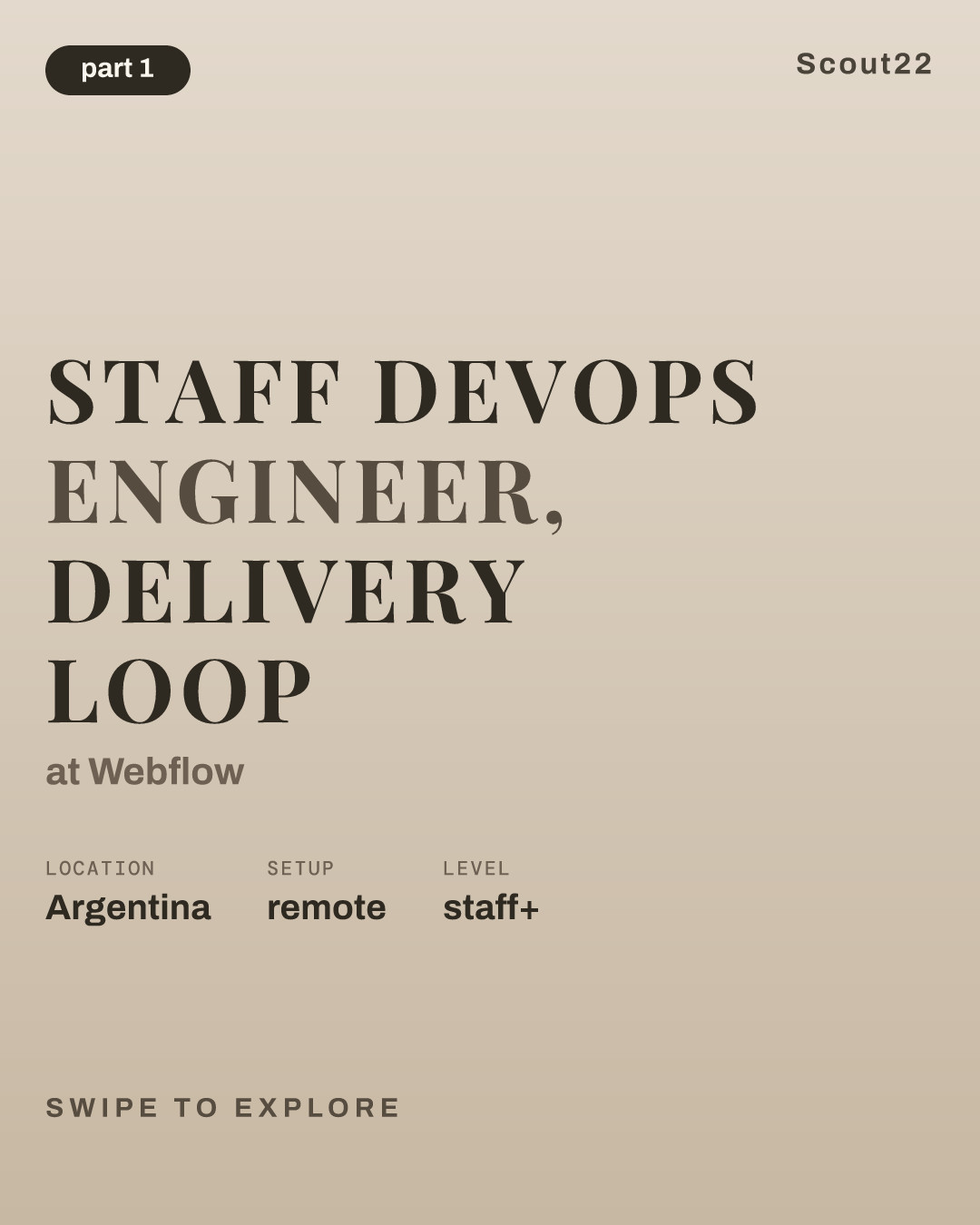 Staff DevOps Engineer, Delivery Loop at Webflow