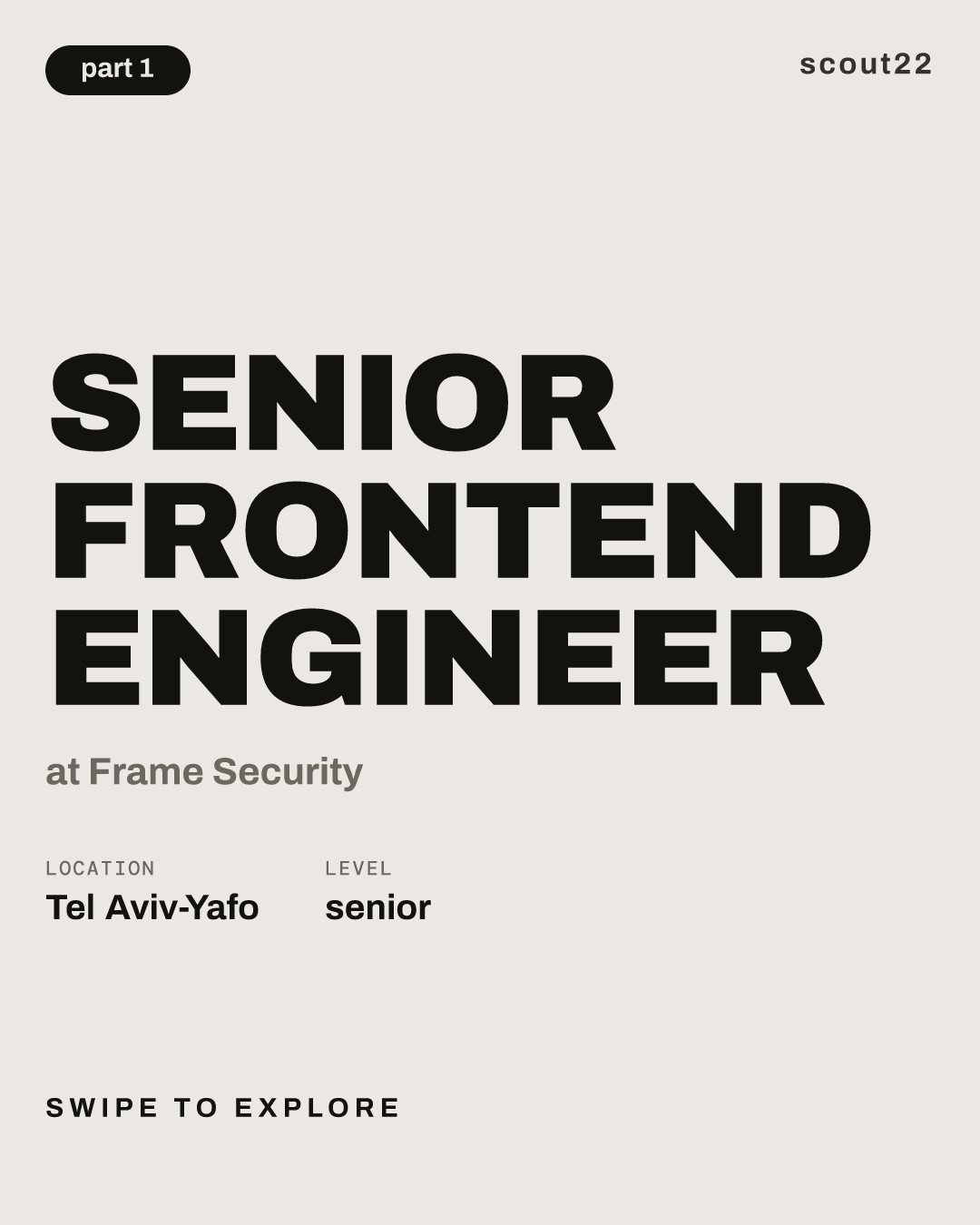 Senior Frontend Engineer at Frame Security