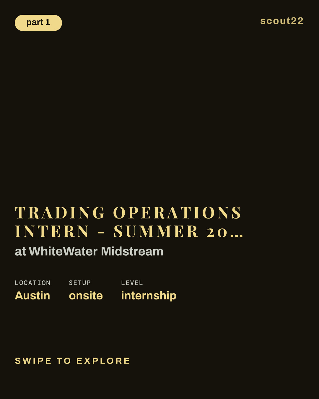 Trading Operations Intern -  Summer 2027 at WhiteWater Midstream