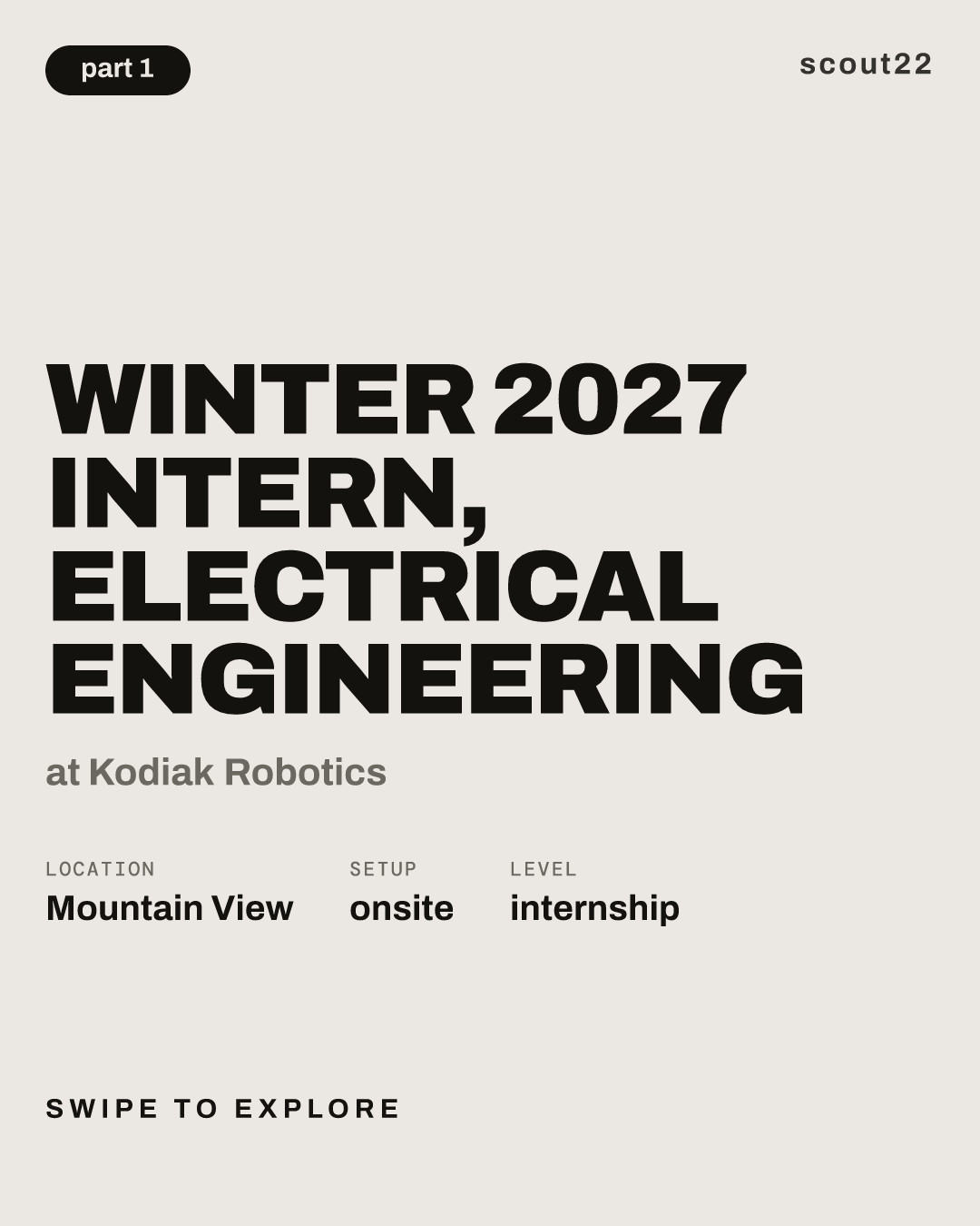 Winter 2027 Intern, Electrical Engineering at Kodiak Robotics