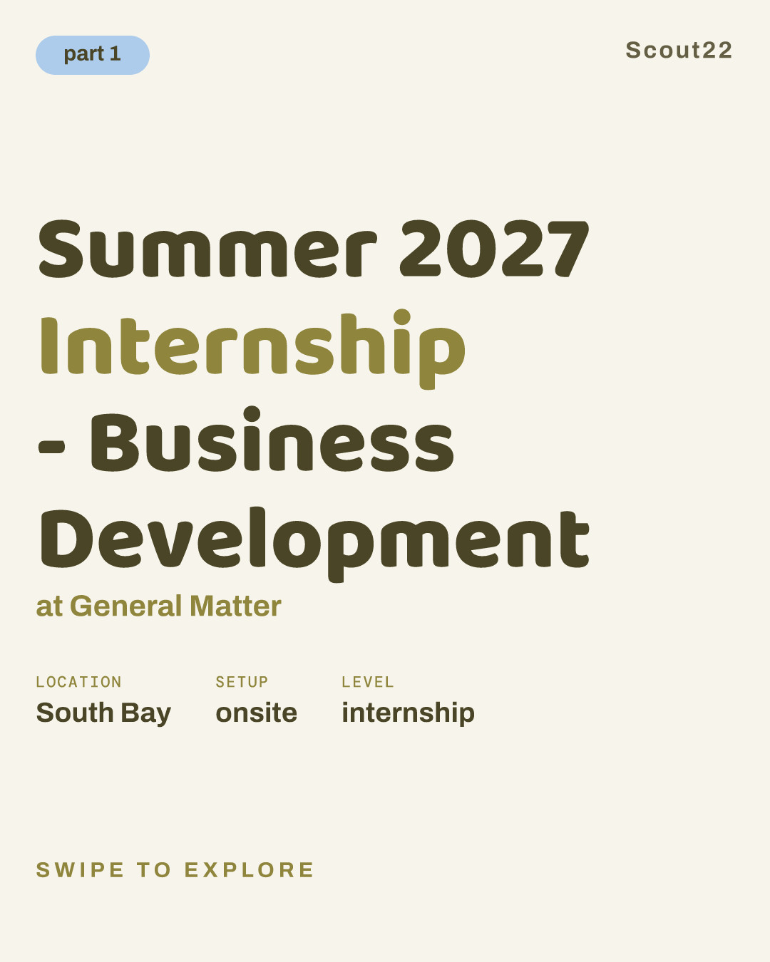 Summer 2027 Internship - Business Development at General Matter