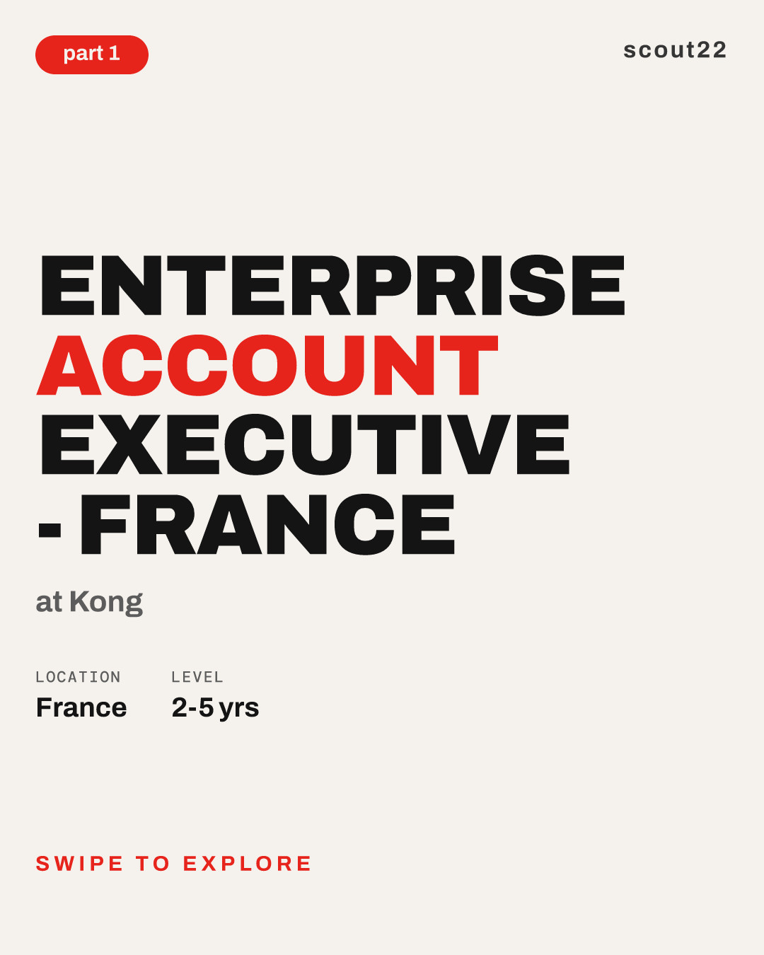 Enterprise Account Executive - France at Kong