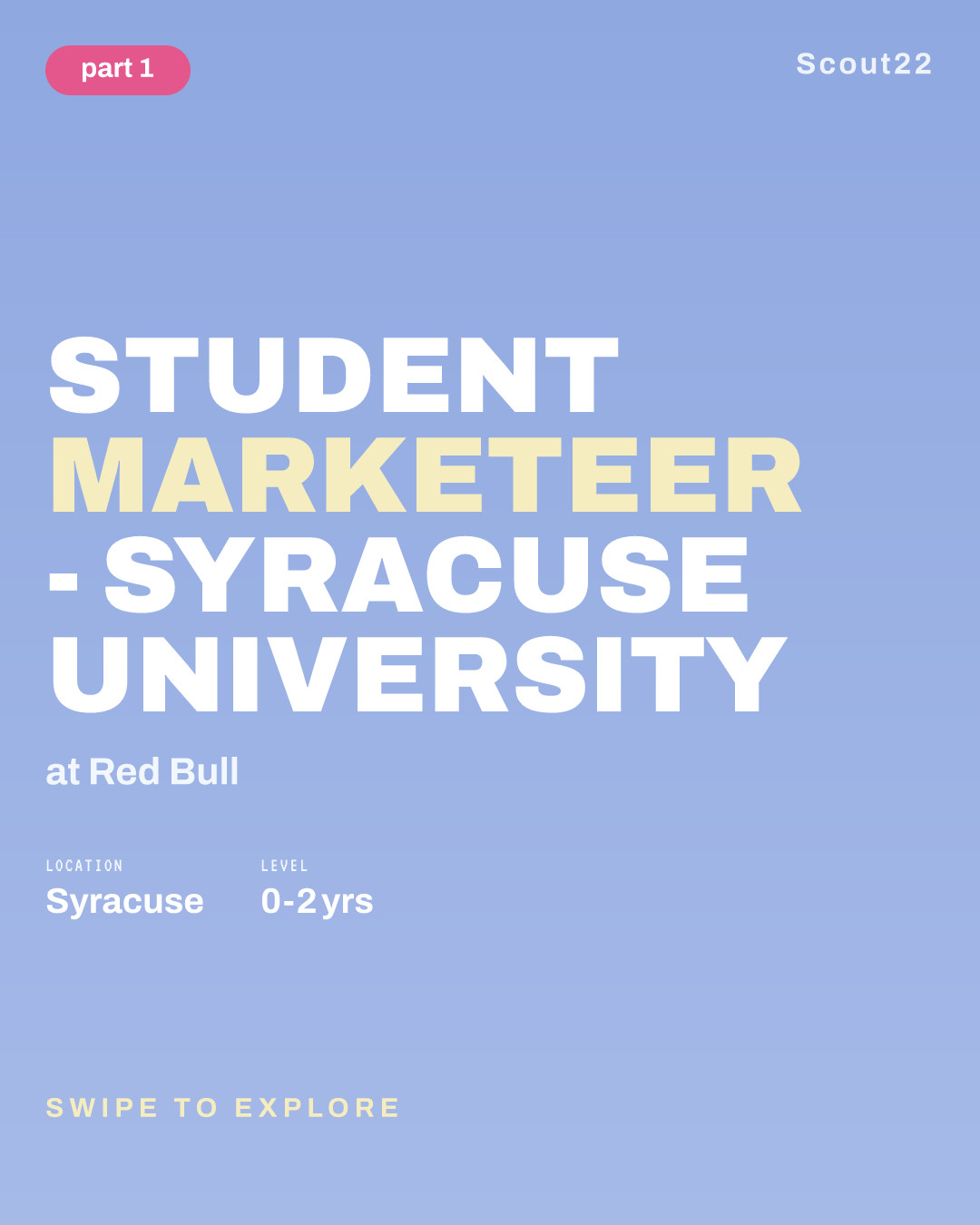 Student Marketeer - Syracuse University at Red Bull