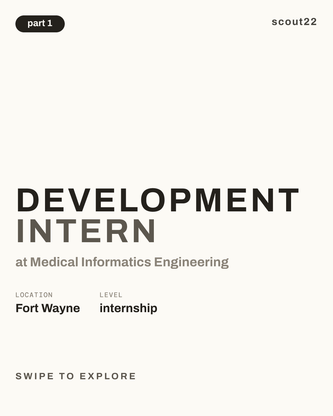 Development Intern at Medical Informatics Engineering