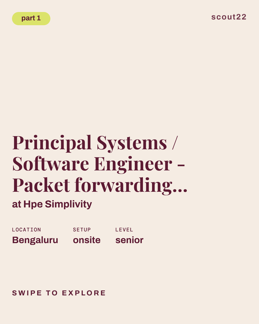 Principal Systems / Software Engineer - Packet forwarding team at Hpe Simplivity