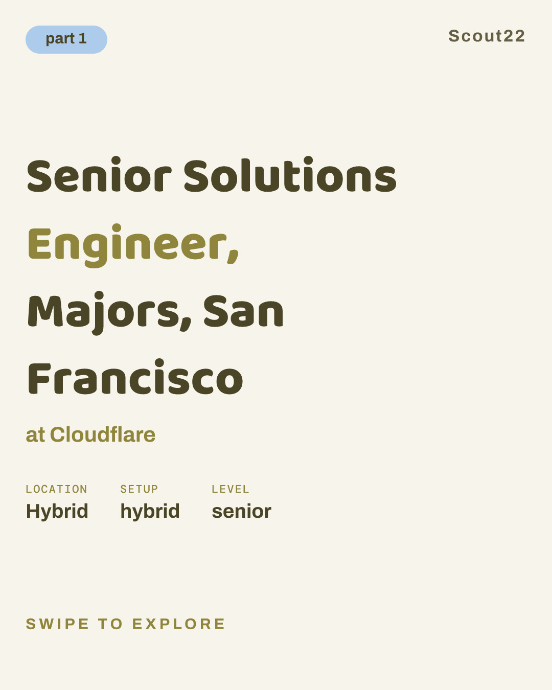 Senior Solutions Engineer, Majors, San Francisco at Cloudflare