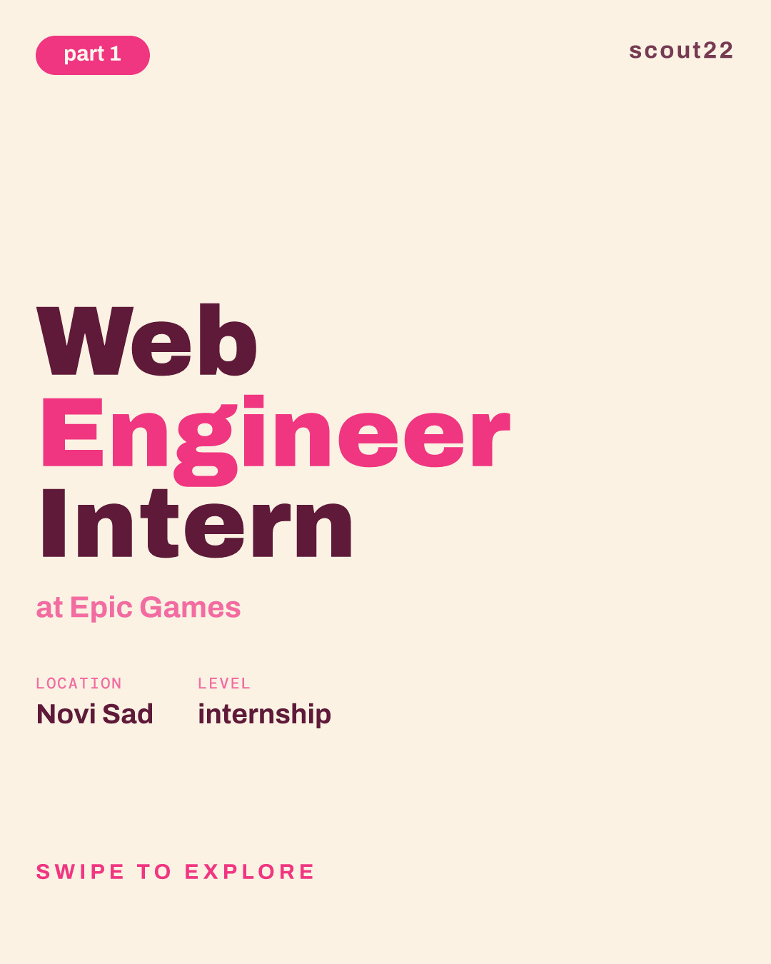 Web Engineer Intern at Epic Games