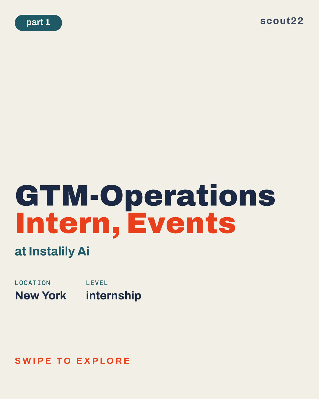 GTM-Operations Intern, Events at Instalily Ai
