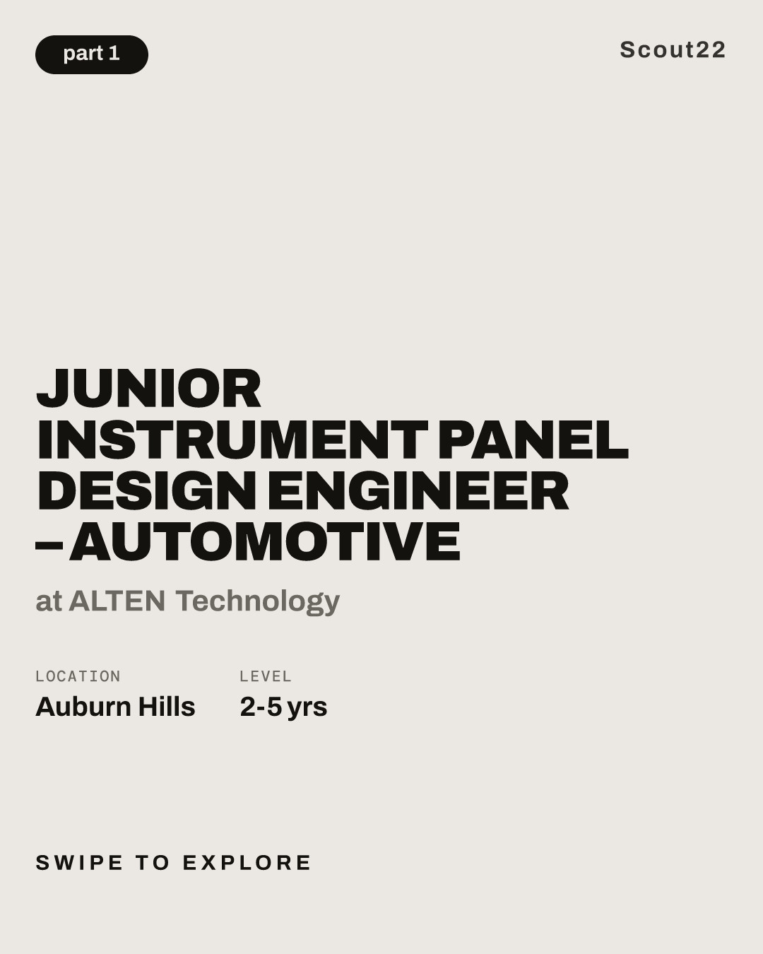 Junior Instrument Panel Design Engineer – Automotive at ALTEN Technology