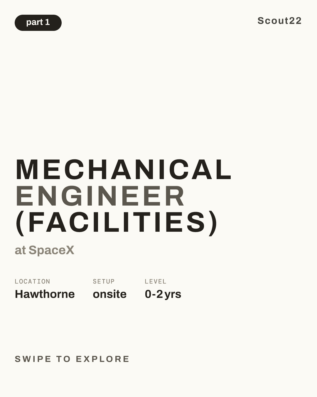 Mechanical Engineer (Facilities) at SpaceX