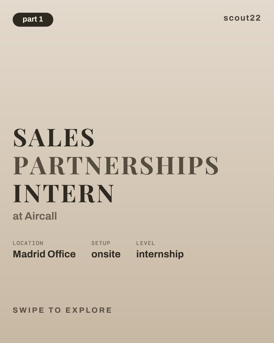Sales Partnerships Intern at Aircall