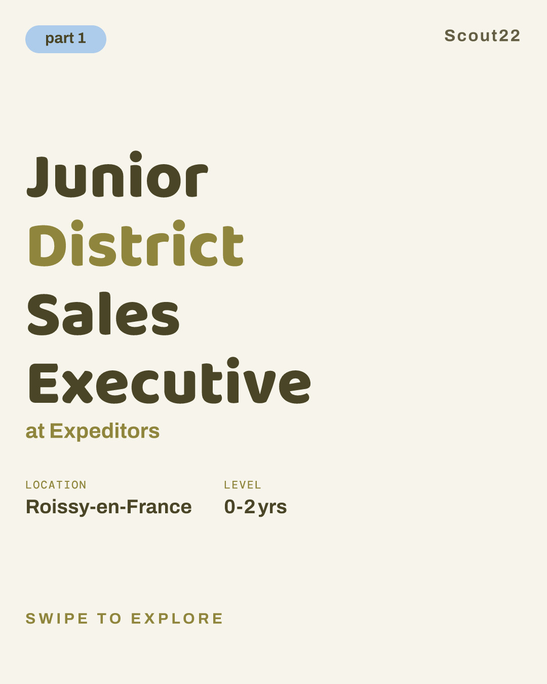 Junior District Sales Executive at Expeditors