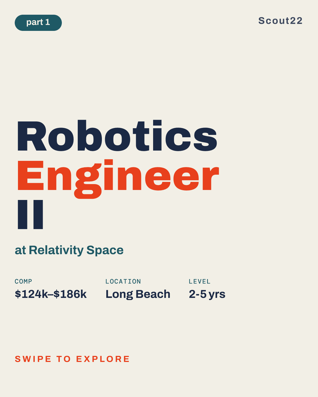 Robotics Engineer II at Relativity Space