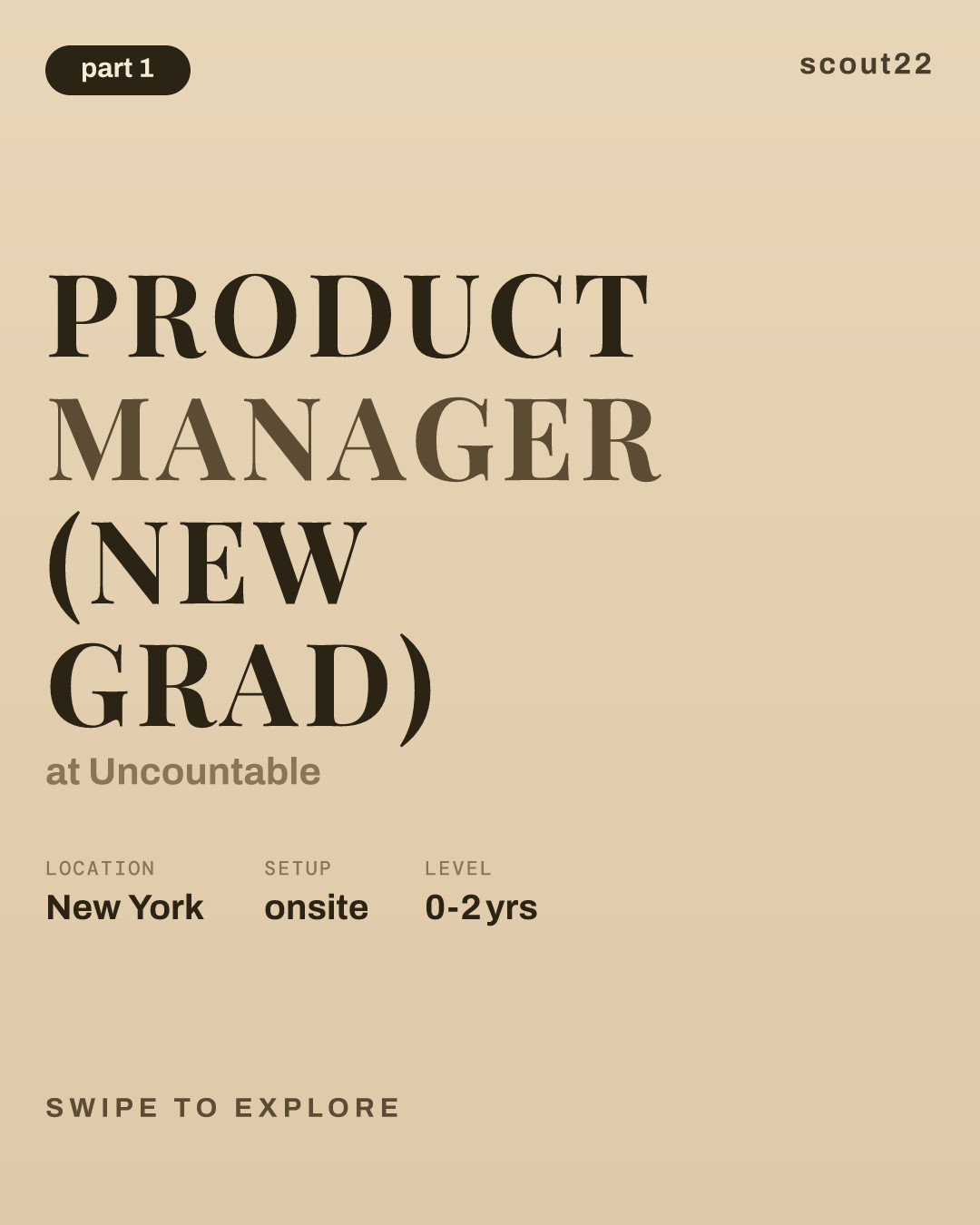 Product Manager (New Grad) at Uncountable