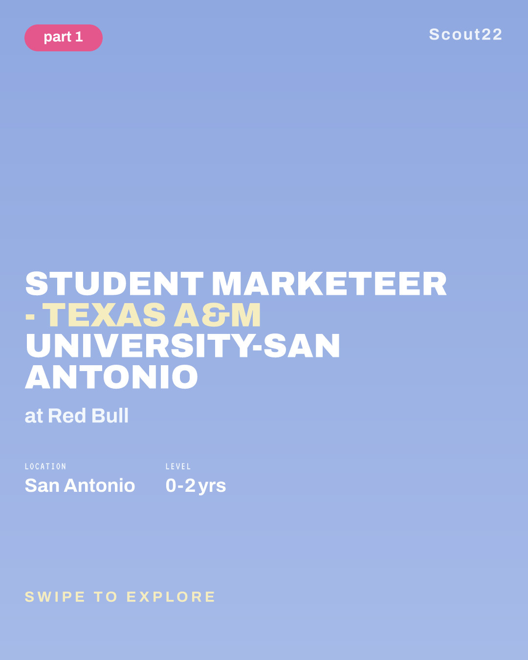 Student Marketeer - Texas A&M University-San Antonio at Red Bull