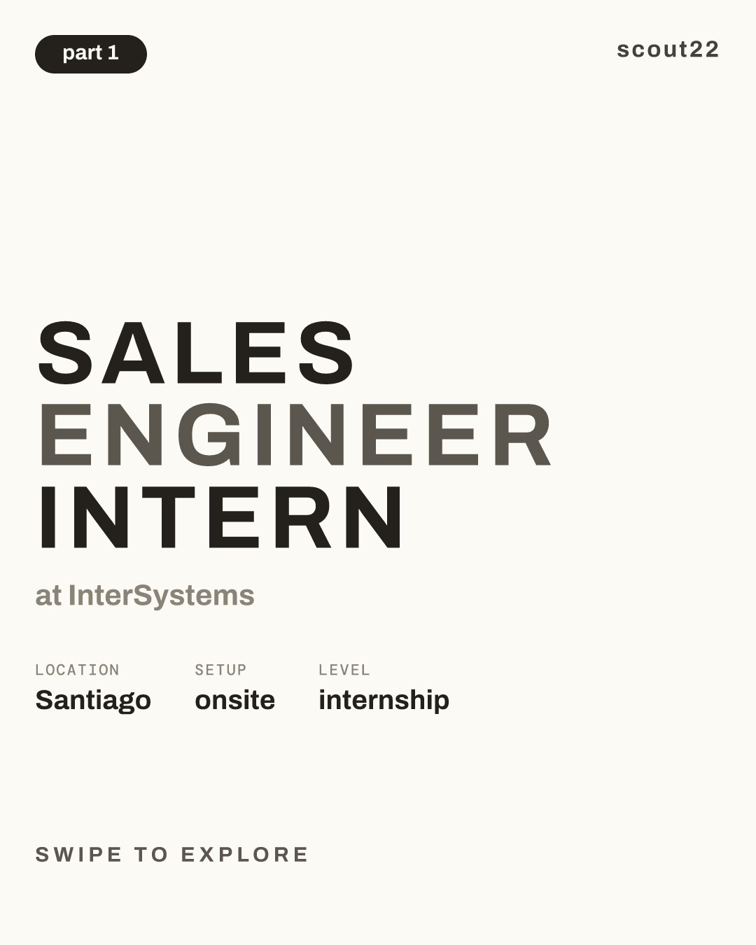 Sales Engineer Intern at InterSystems