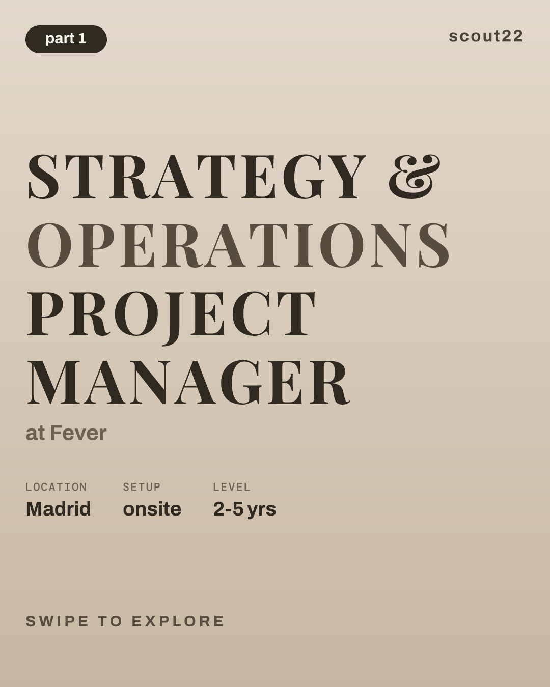 Strategy & Operations Project Manager at Fever