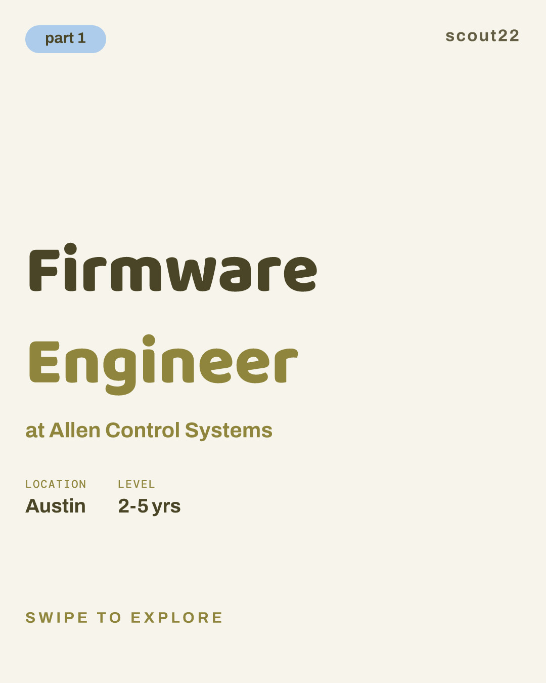 Firmware Engineer at Allen Control Systems