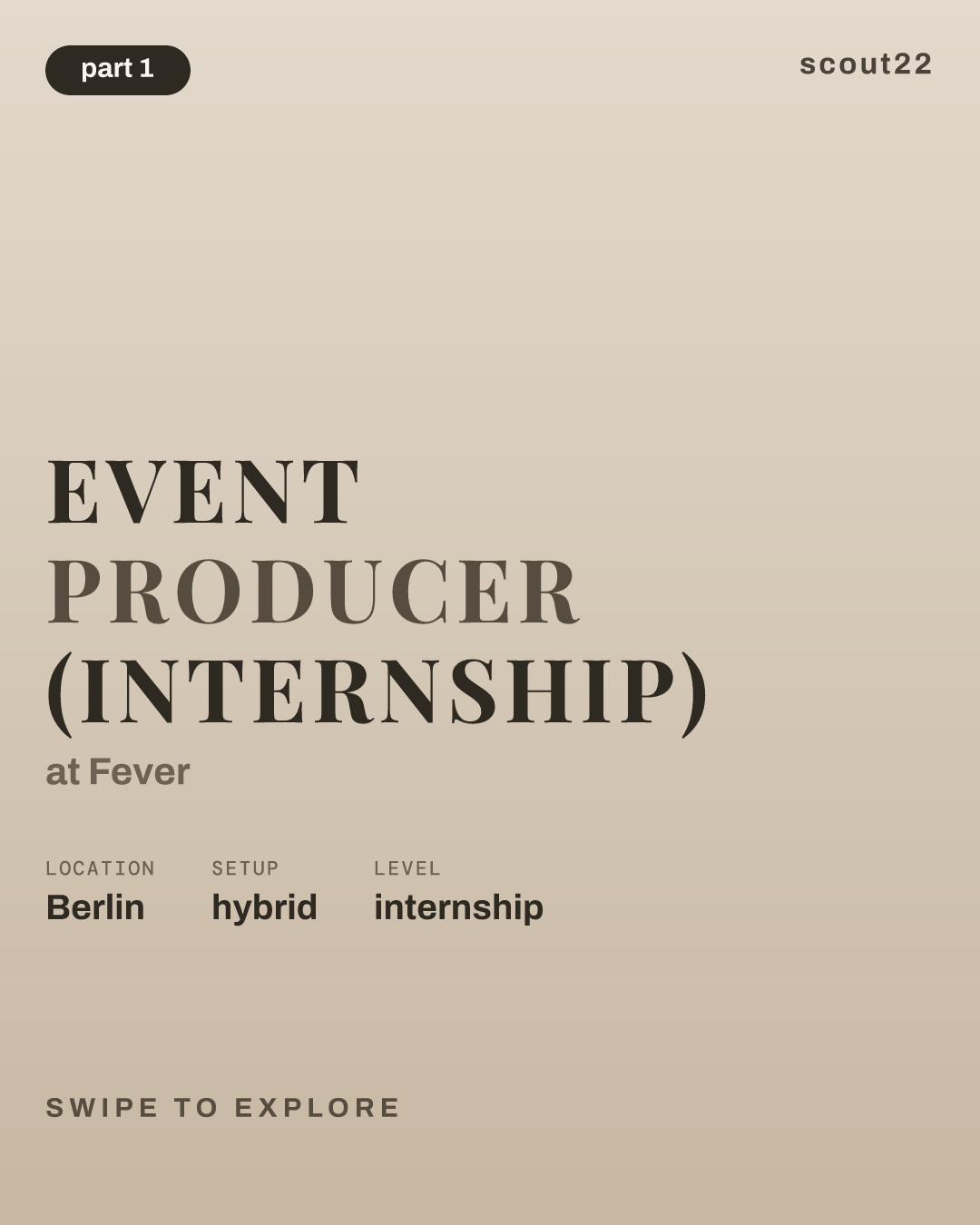 Event Producer (Internship) at Fever