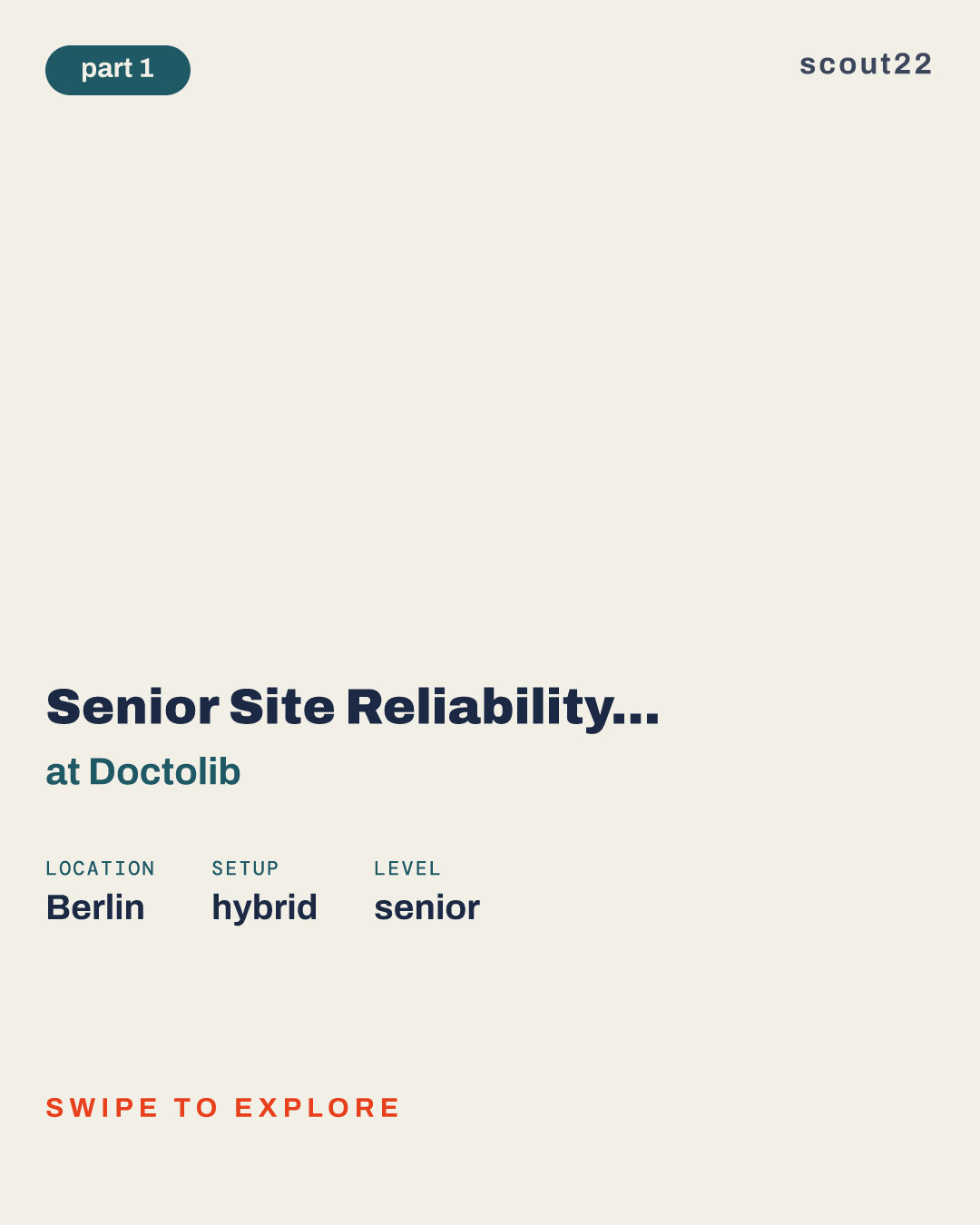 Senior Site Reliability Engineer - Observability (x/f/m) at Doctolib