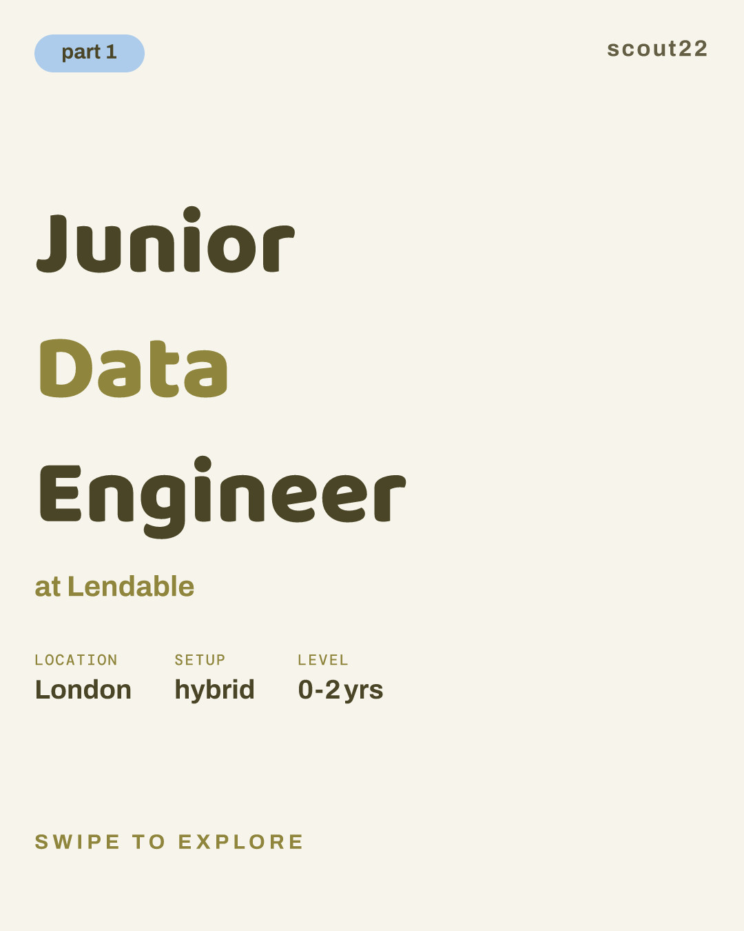 Junior Data Engineer at Lendable