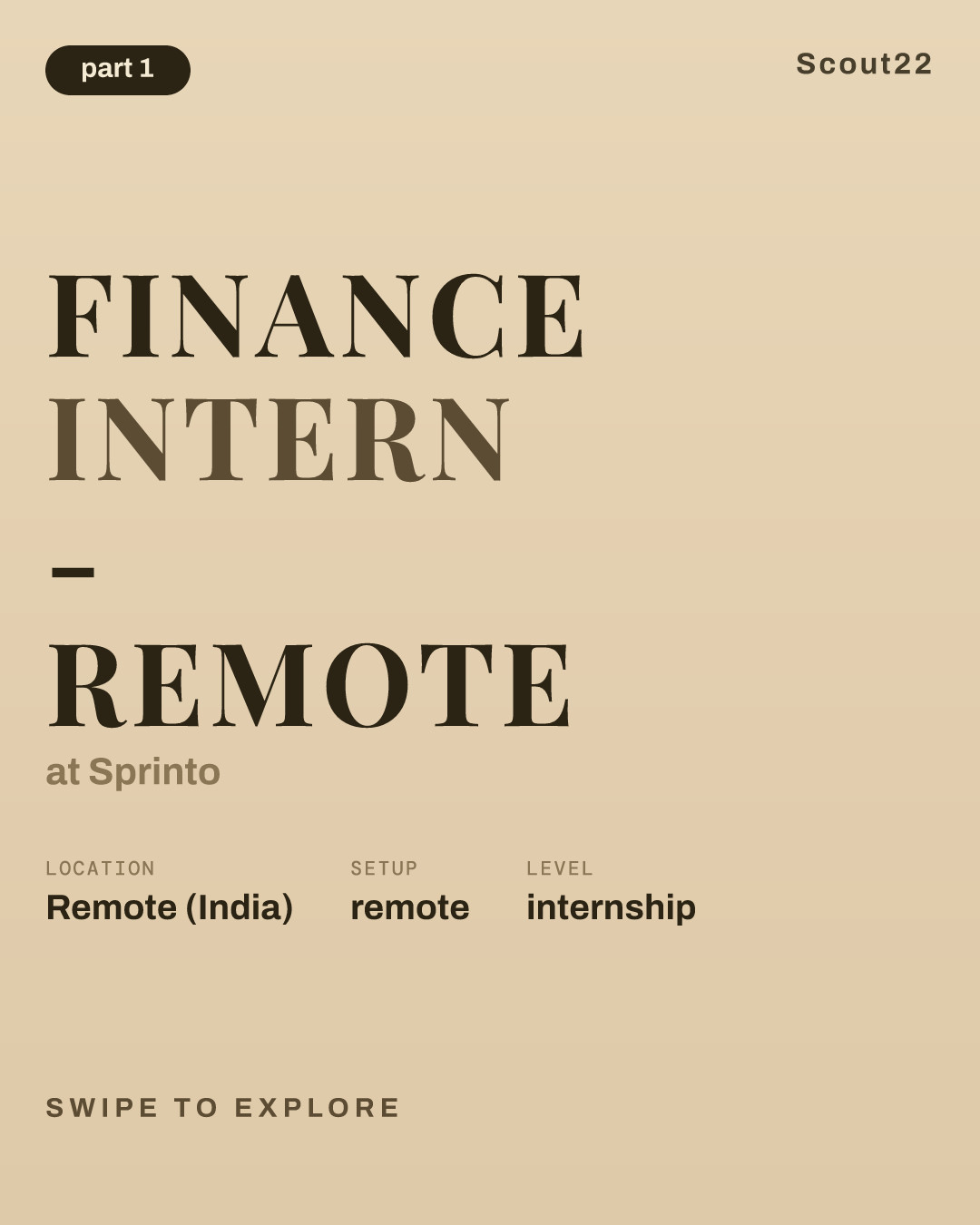 Finance Intern - Remote at Sprinto