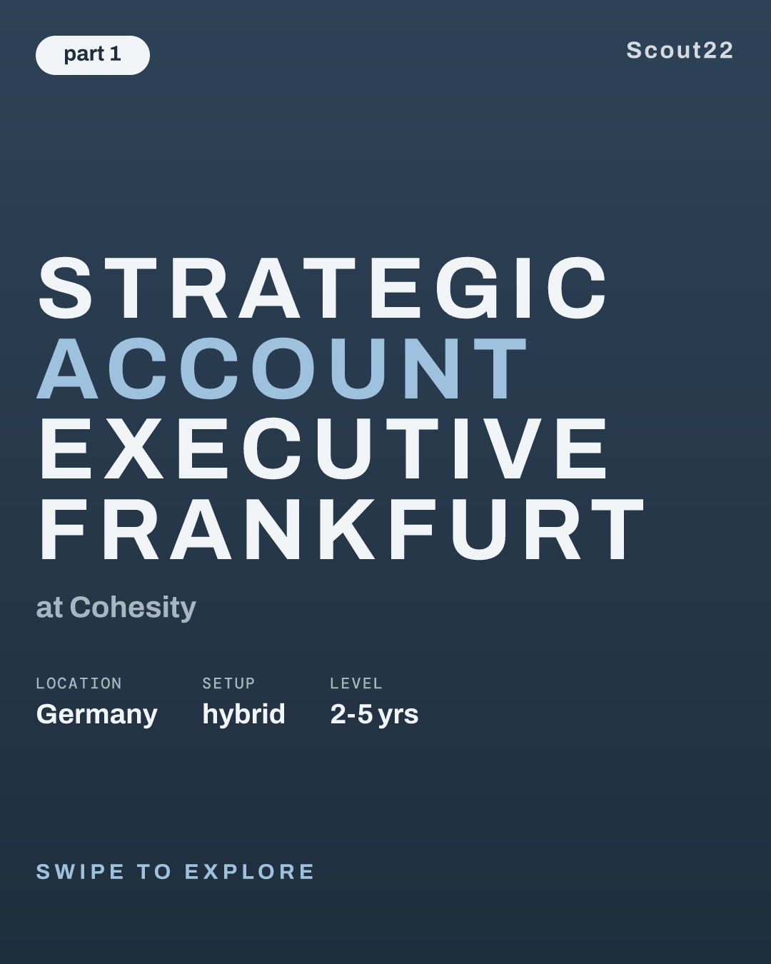 Strategic Account Executive Frankfurt at Cohesity