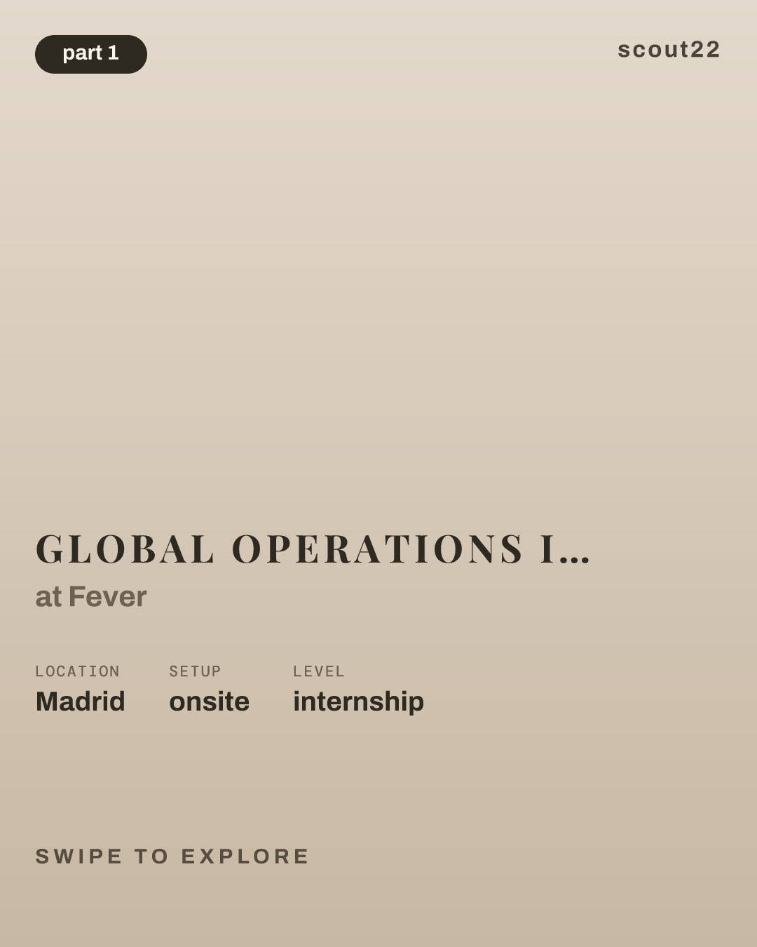 Global Operations Intern - Start January 2027 at Fever
