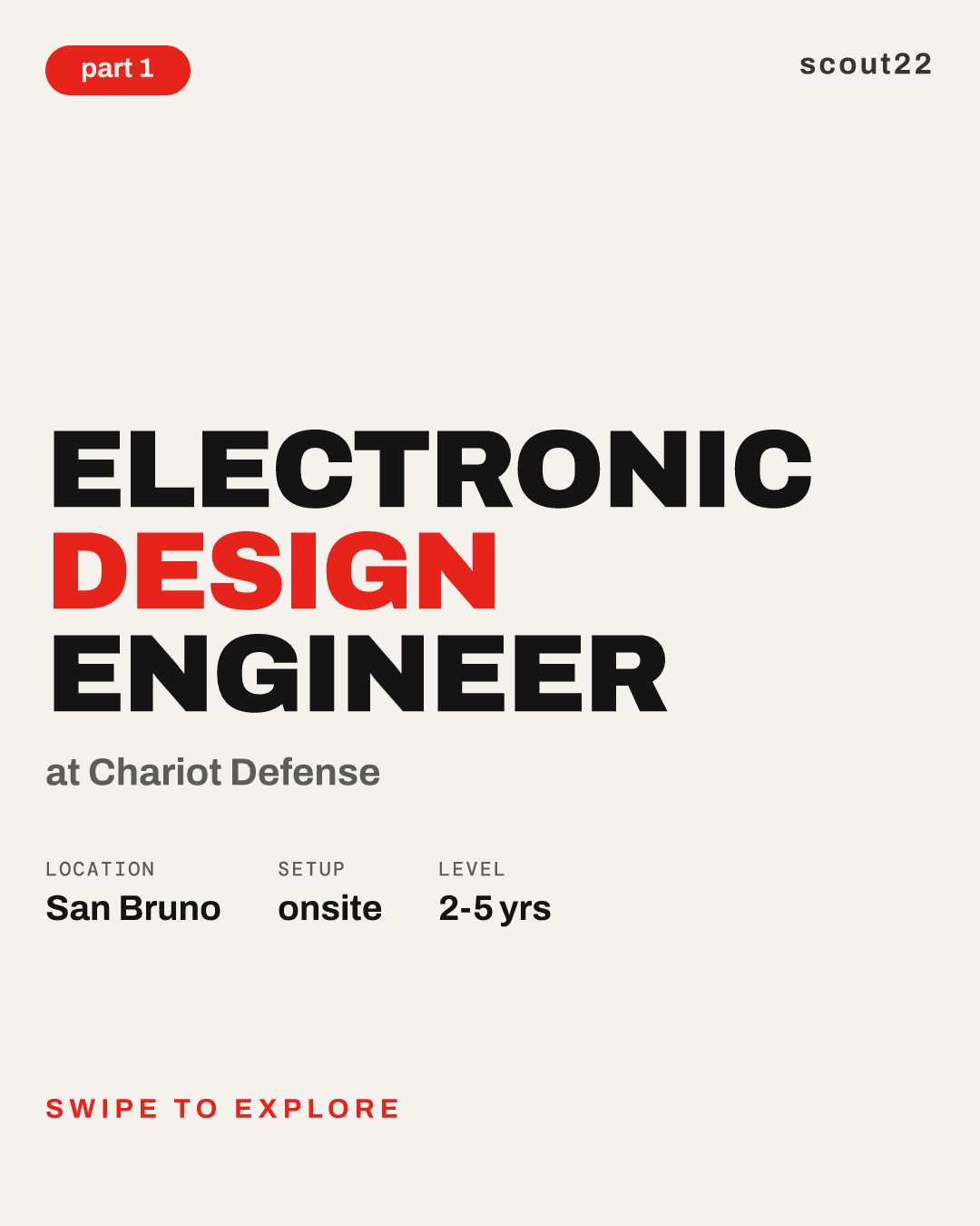 Electronic Design Engineer at Chariot Defense