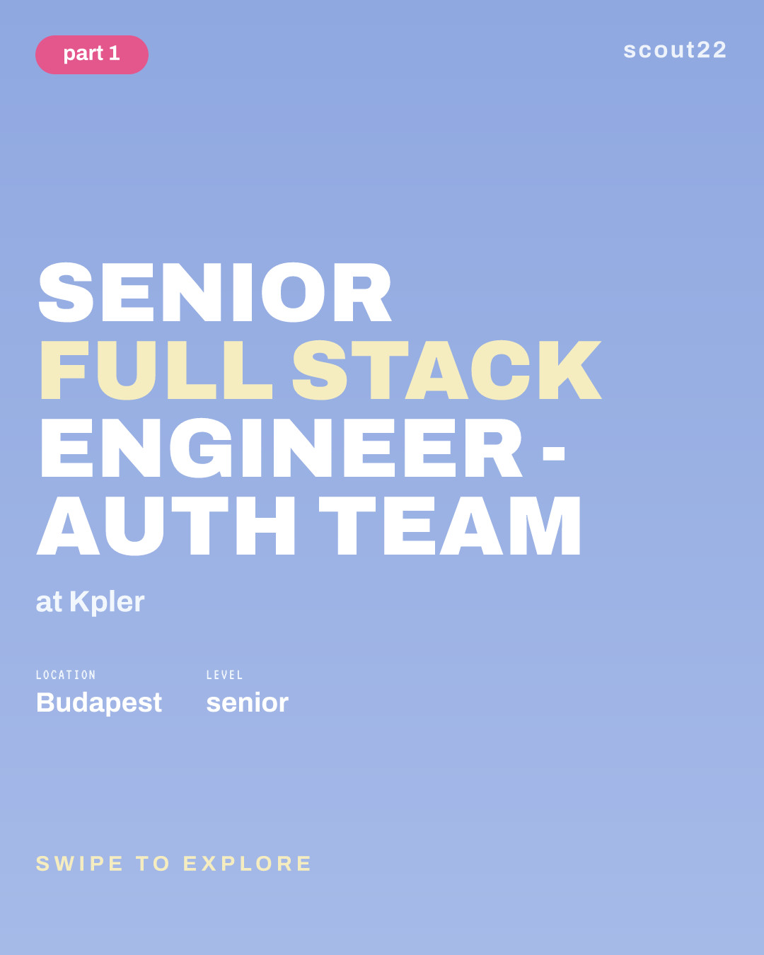 Senior Full Stack Engineer - Auth team at Kpler