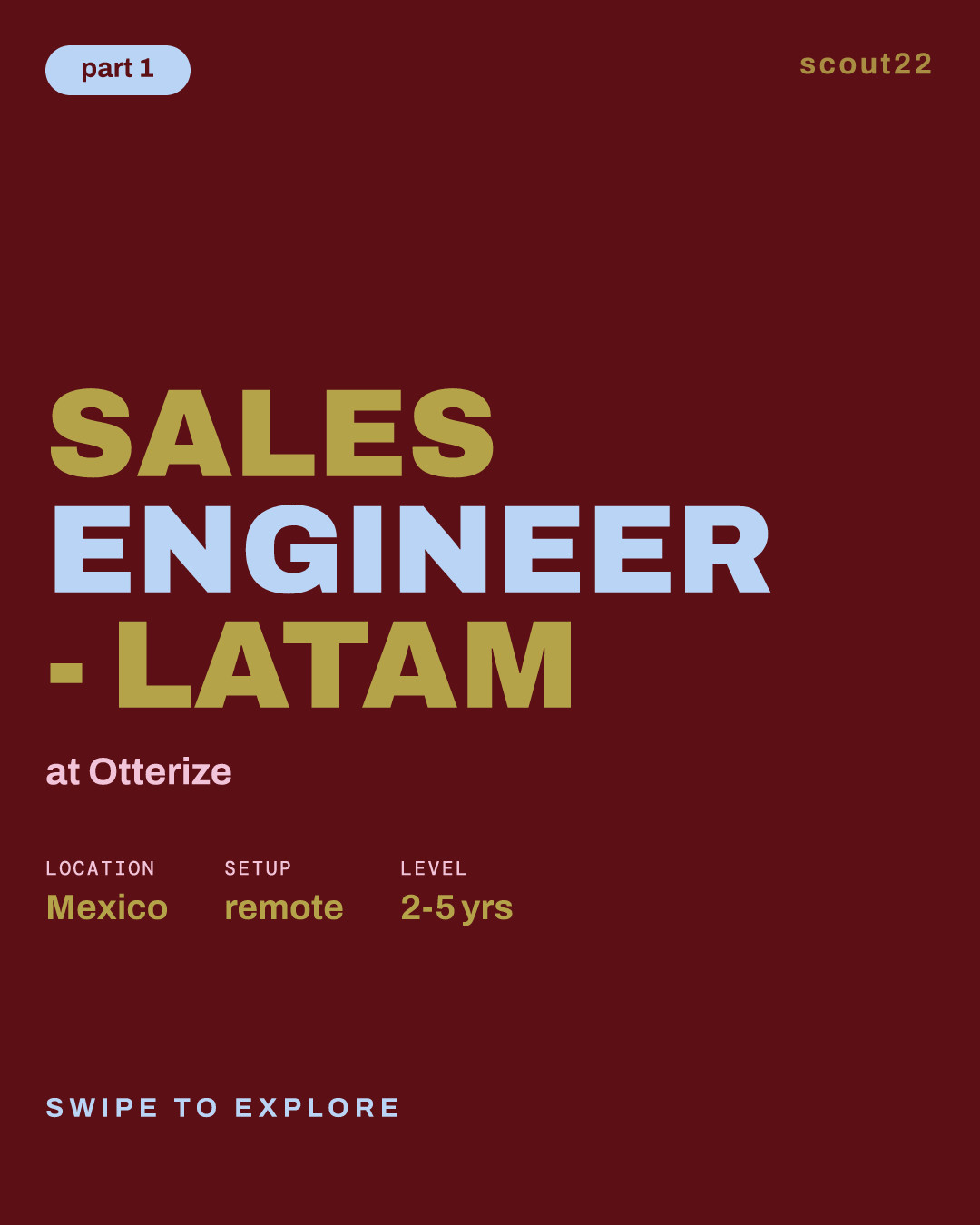 Sales Engineer - LATAM at Otterize