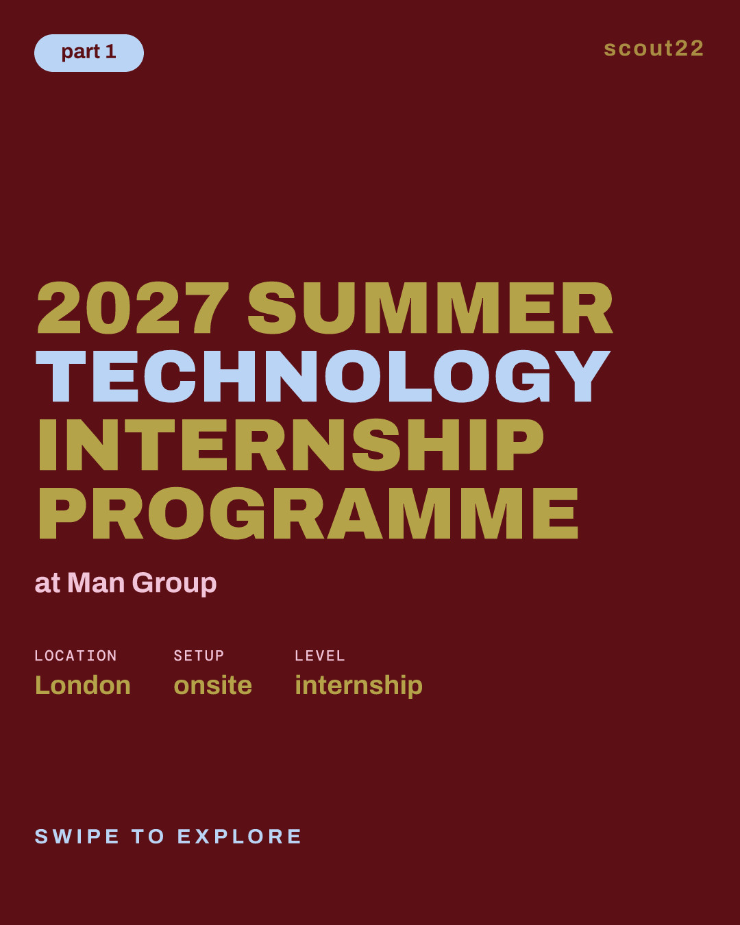 2027 Summer Technology Internship Programme at Man Group