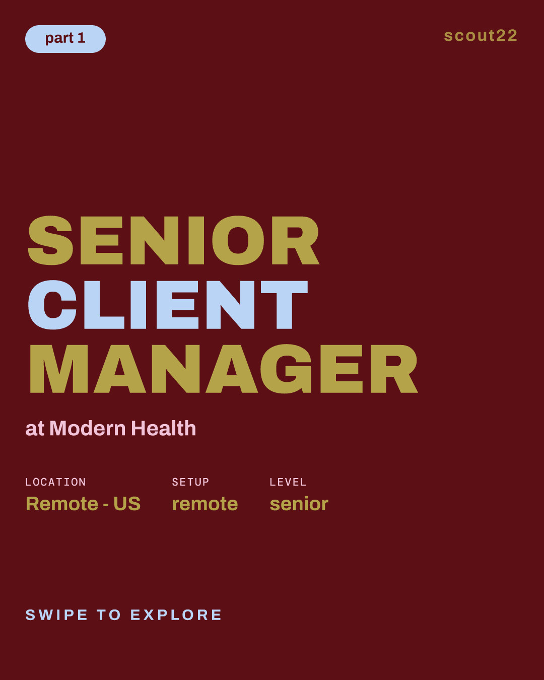 Senior Client Manager at Modern Health