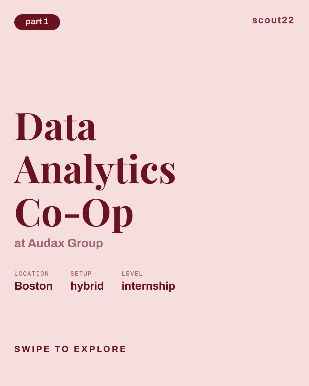 Data Analytics Co-Op at Audax Group