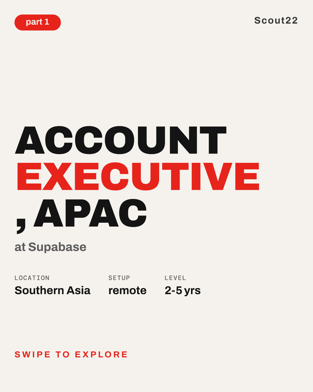 Account Executive , APAC at Supabase
