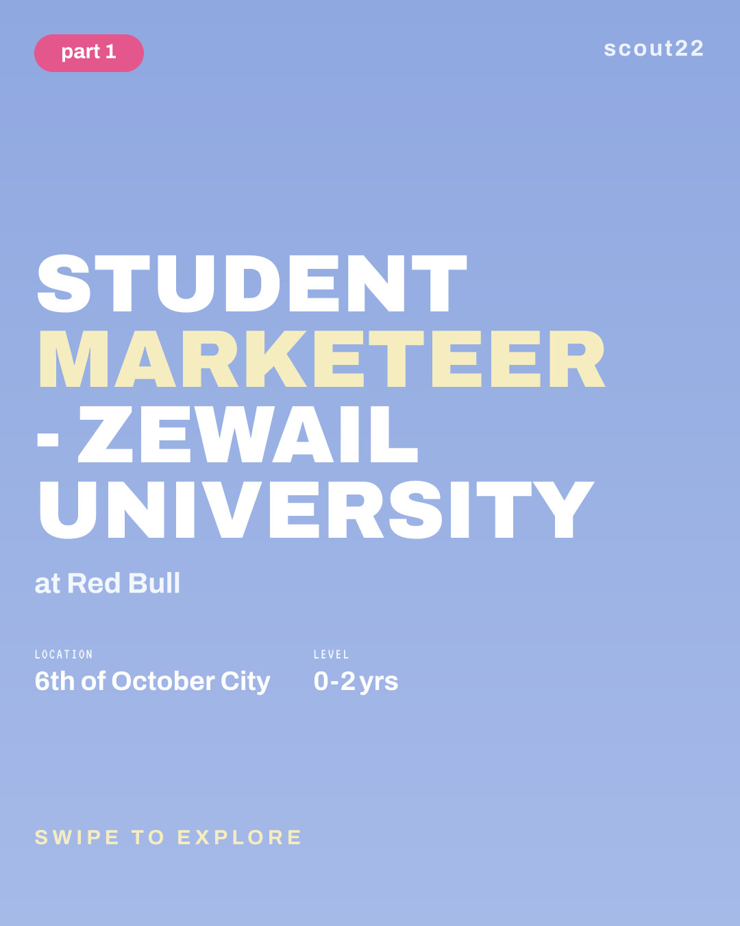 Student Marketeer - Zewail University at Red Bull