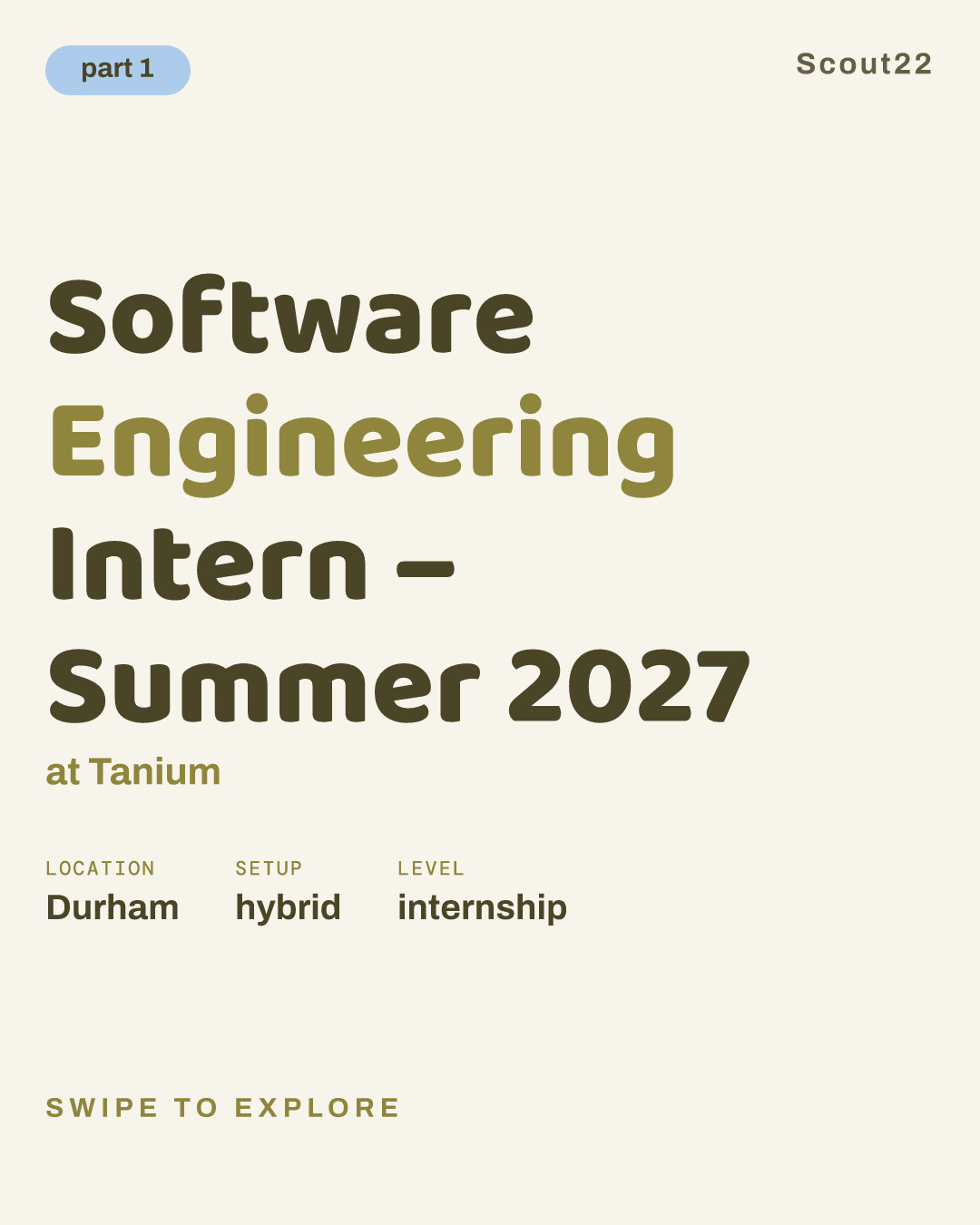 Software Engineering Intern – Summer 2027 at Tanium