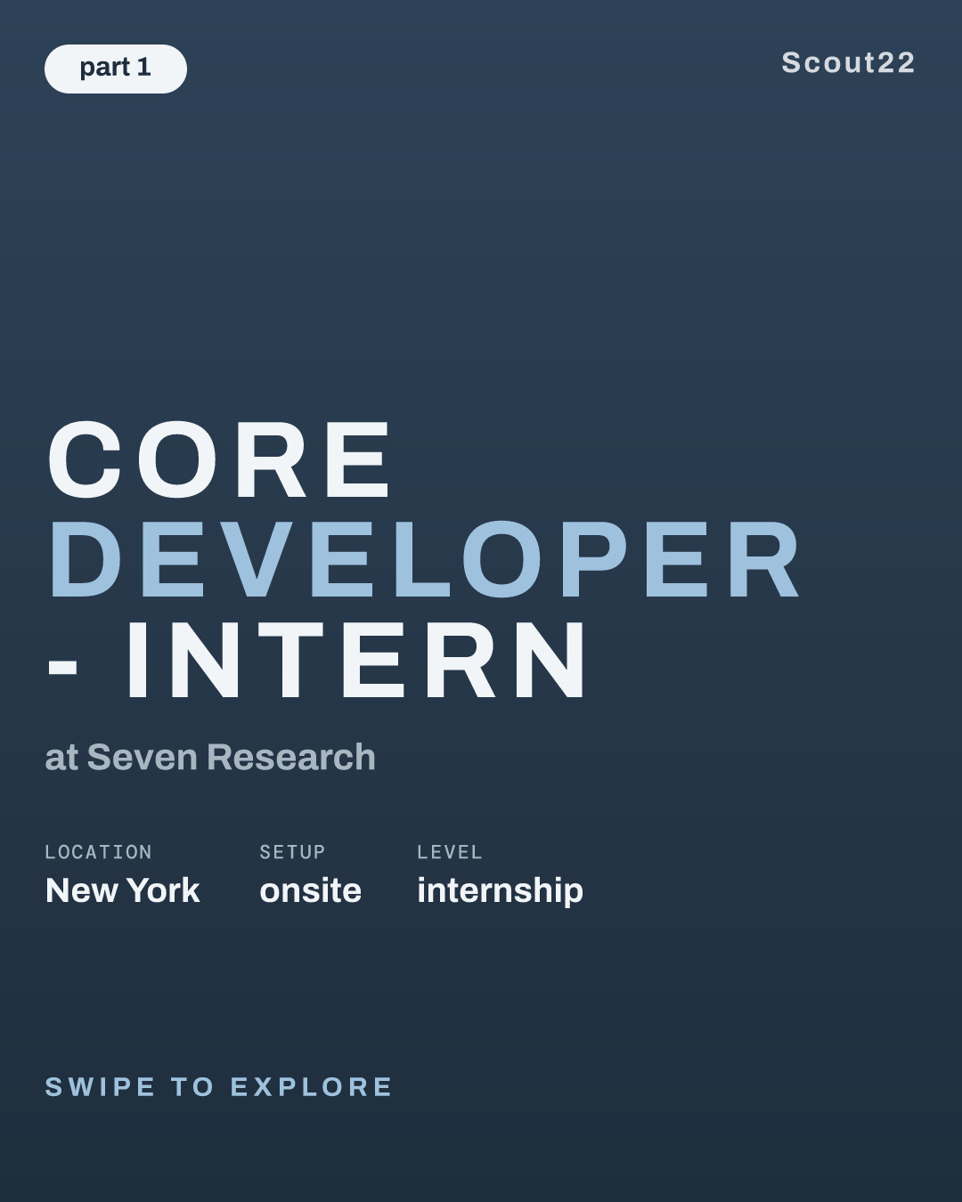 Core Developer - Intern at Seven Research