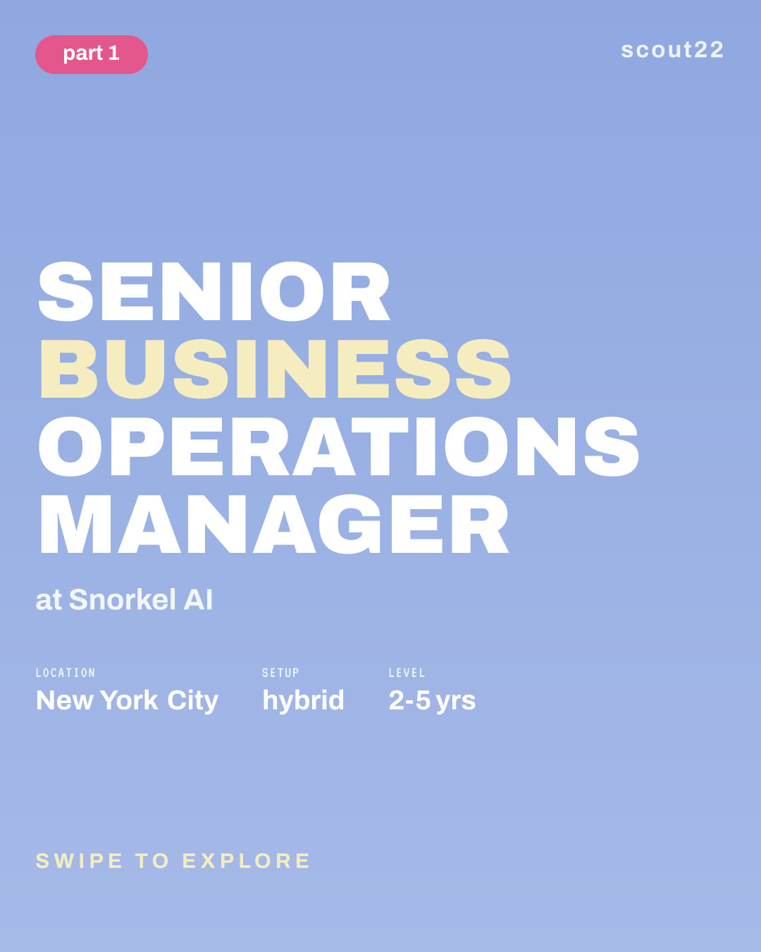 Senior Business Operations Manager at Snorkel AI
