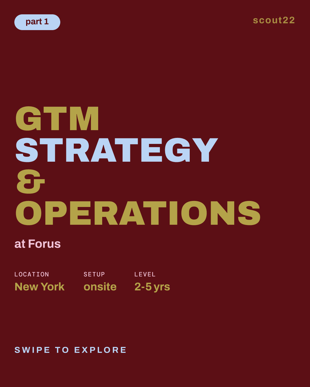GTM Strategy & Operations at Forus