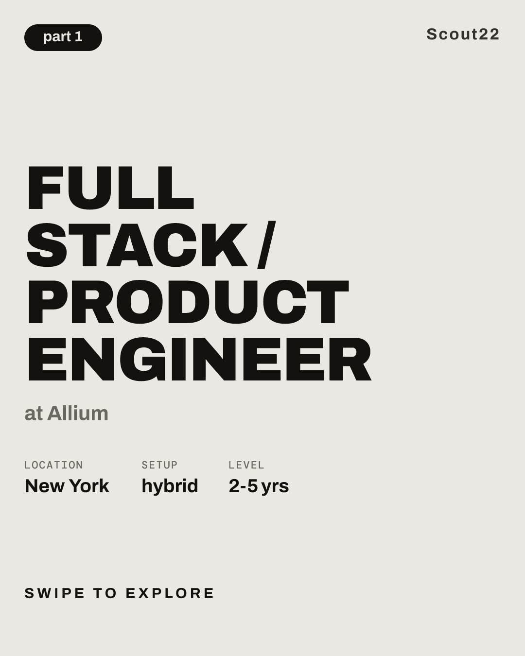 Full Stack / Product Engineer at Allium